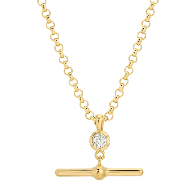 Diamond Barre Necklace