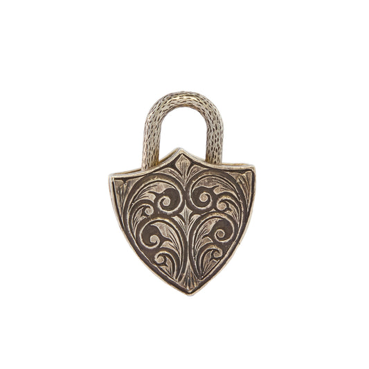 Micro Mosaic Shield and Key Padlock