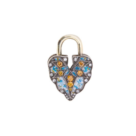 Ombre Micro Mosaic Aspen Leaf Padlock - Main Img
