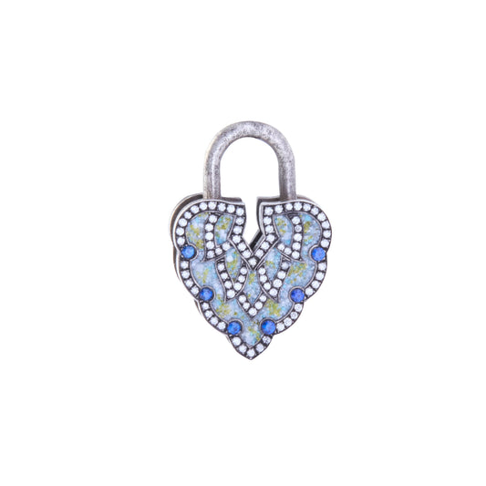 White Micro Mosaic Padlock - Main Img