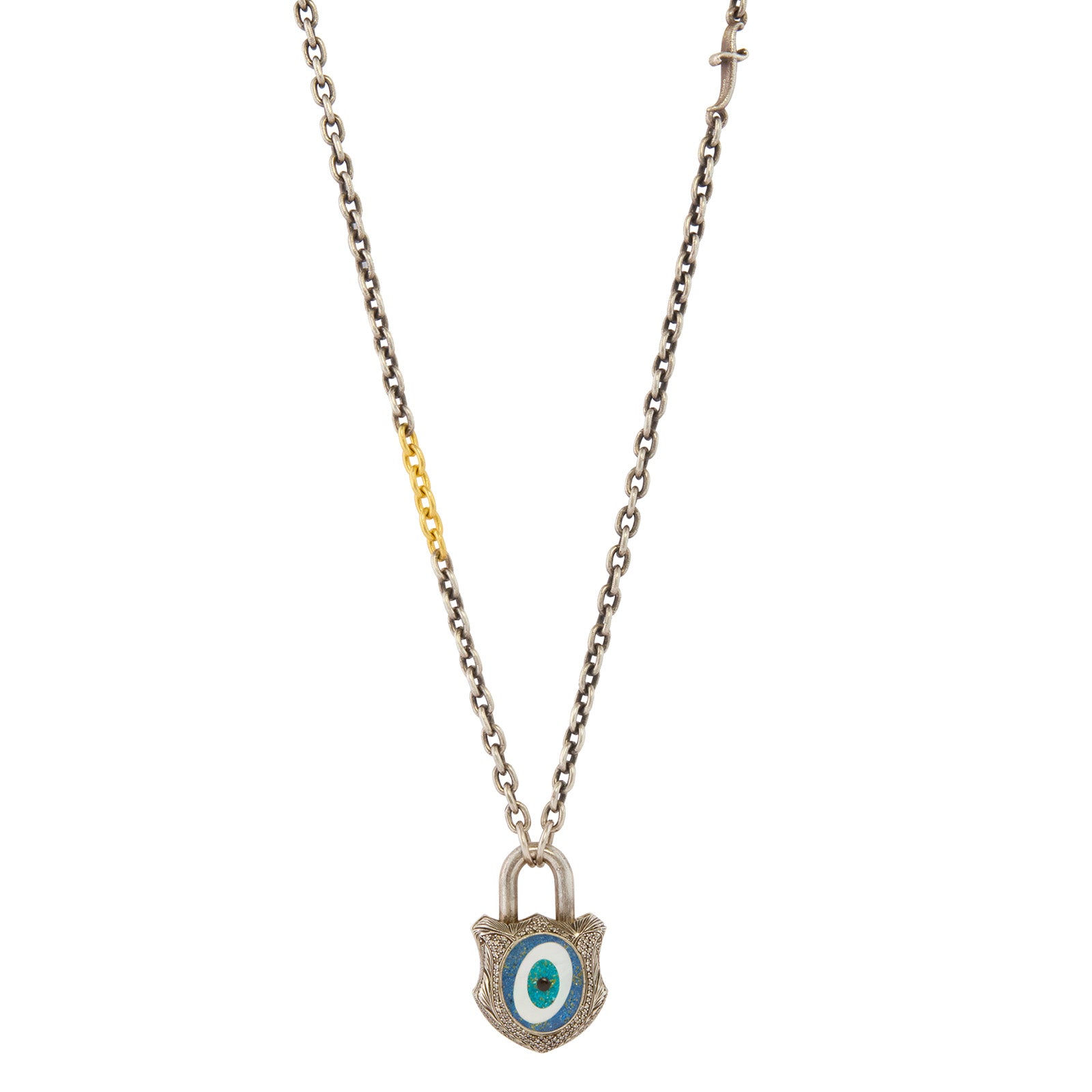 Sevan Bıçakçı 24 Open Link Chain - Necklaces - Broken English Jewelry with padlock