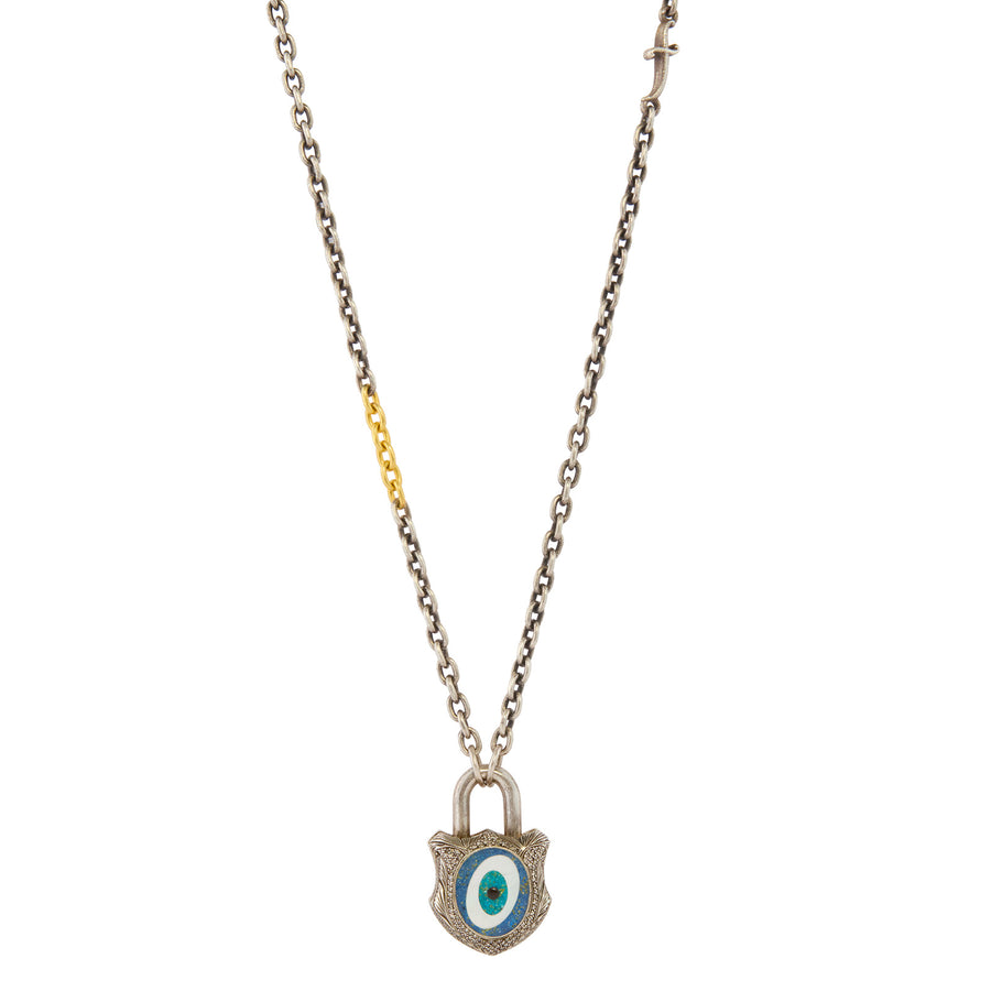 Sevan Bıçakçı 24 Open Link Chain - Necklaces - Broken English Jewelry with padlock