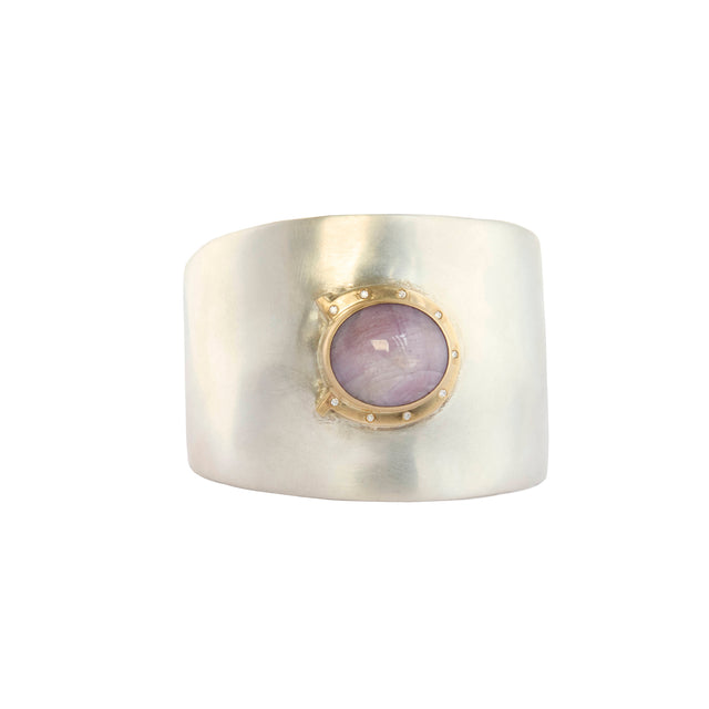 Paloma Ruby Lone Star Horseshoe Cuff Bracelet