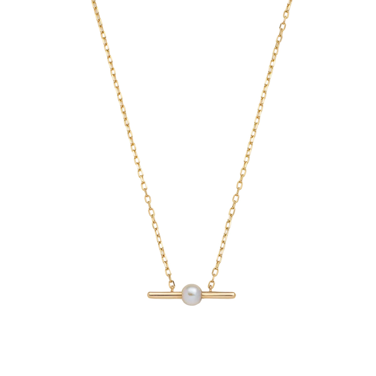 Akoya Pearl Bar Necklace