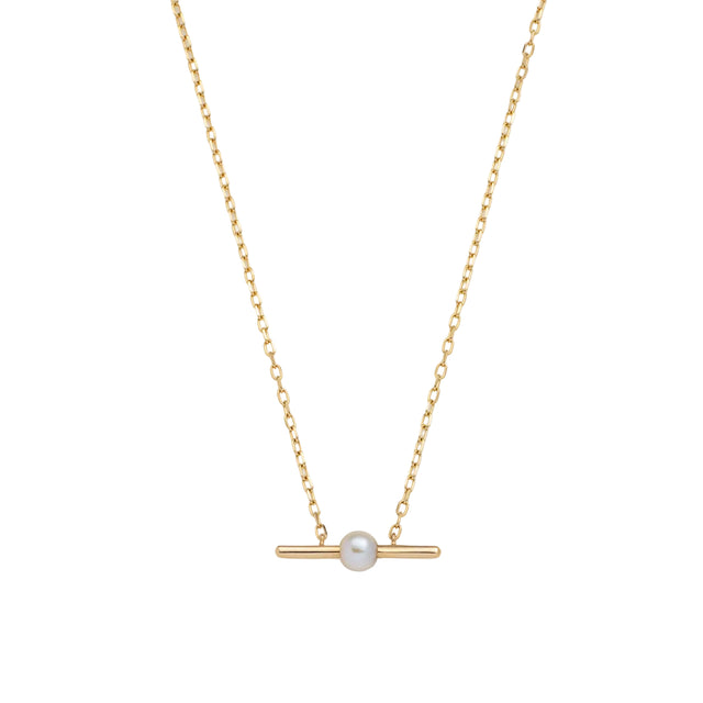 Akoya Pearl Bar Necklace