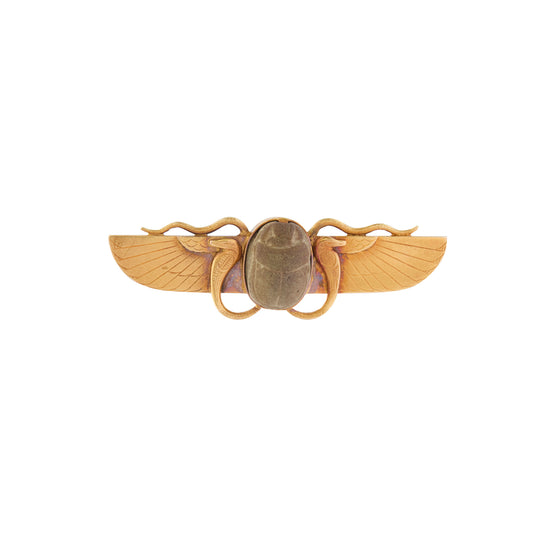 Stone Scarab Brooch - Main Img