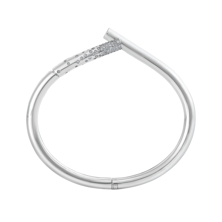 Oera Bracelet - White Gold  - Bracelets - Broken English Jewelry side view