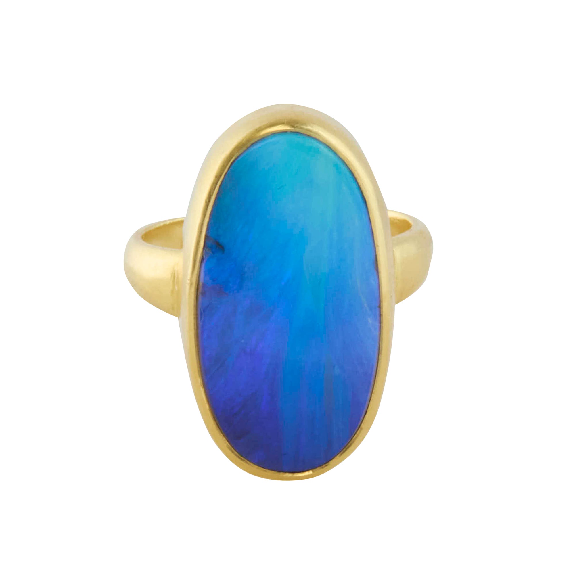 Opal Greek Ring