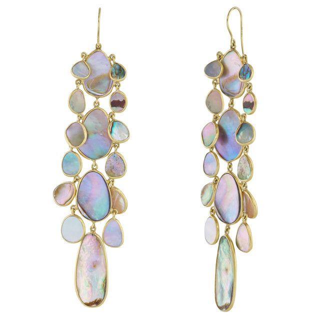 Medium Abalone Shell Venus Chandelier Earrings