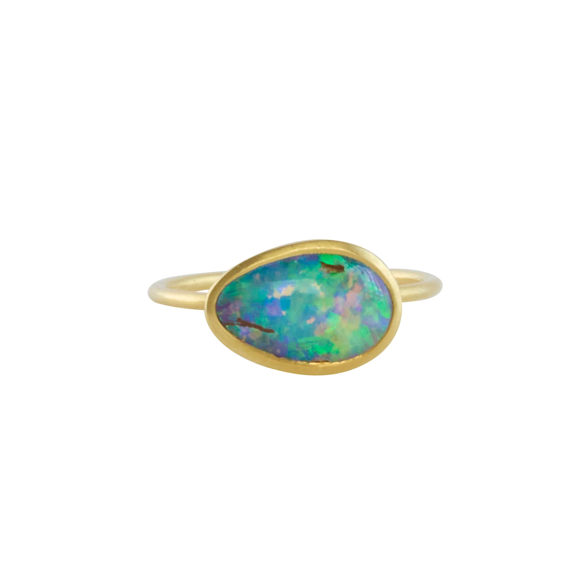 Opal Cup Ring