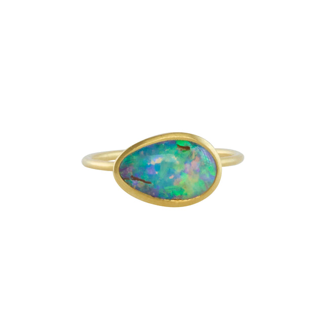 Opal Cup Ring