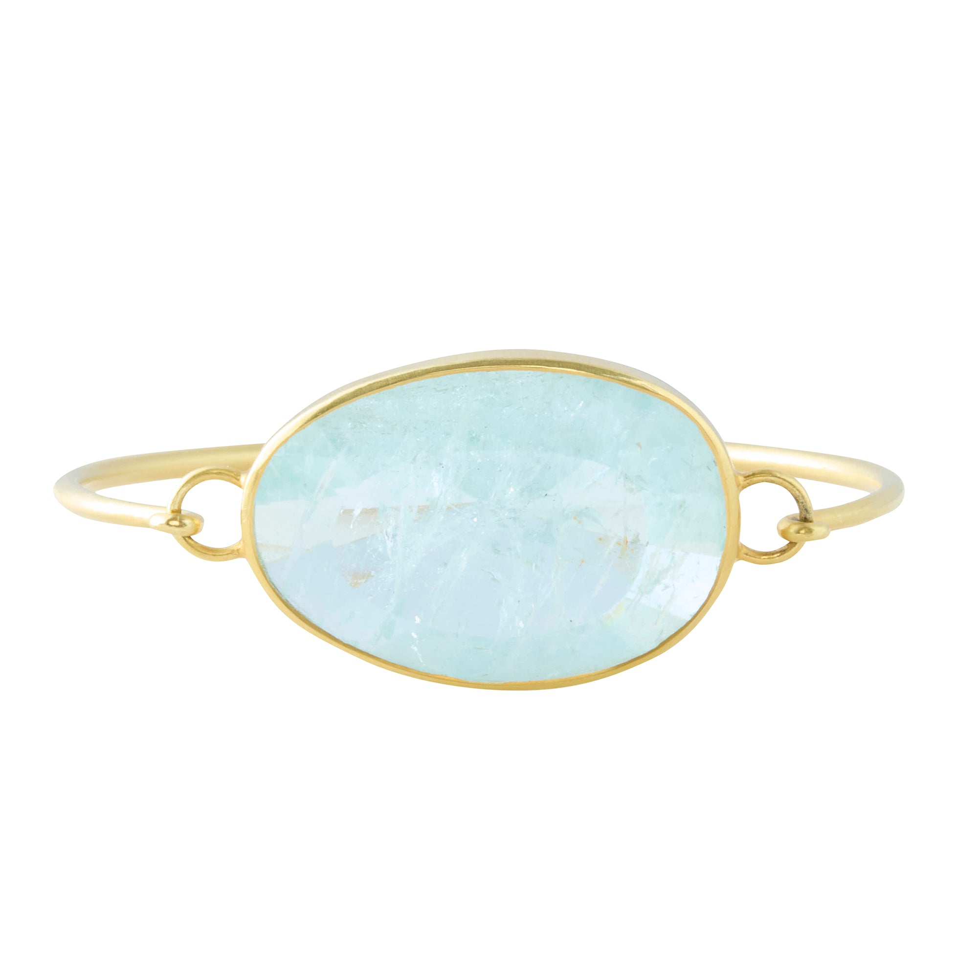 Aquamarine Koh-I-Noor Cuff Bangle