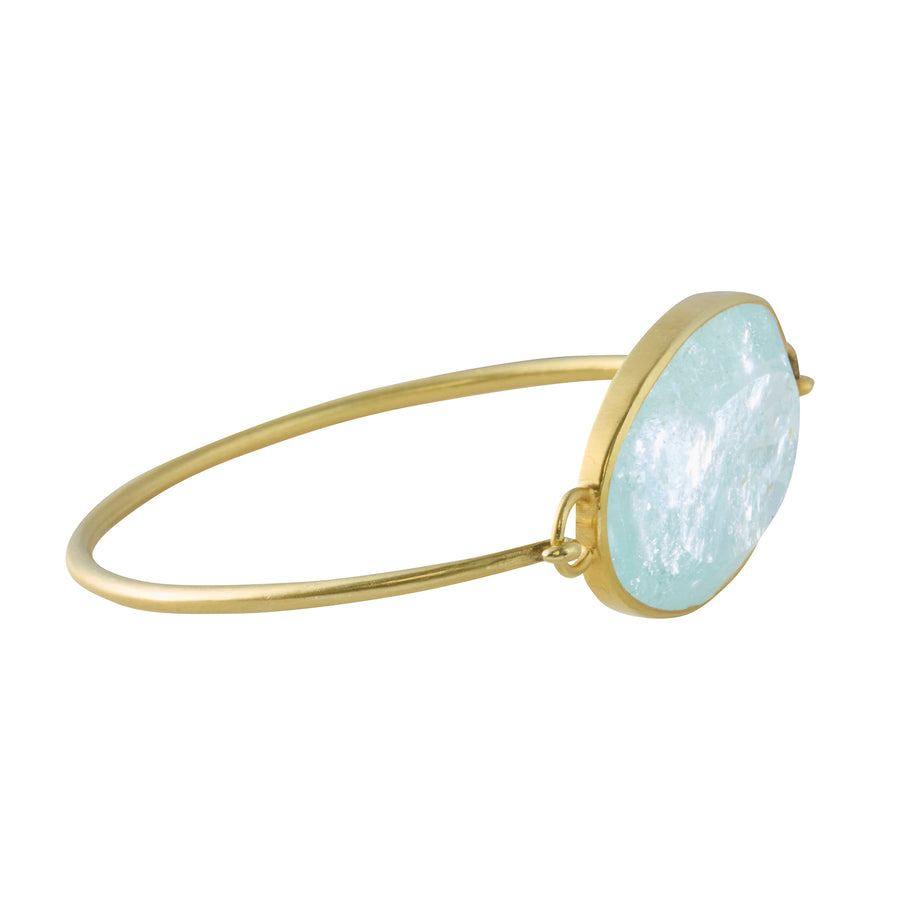 Aquamarine Koh-I-Noor Cuff Bangle