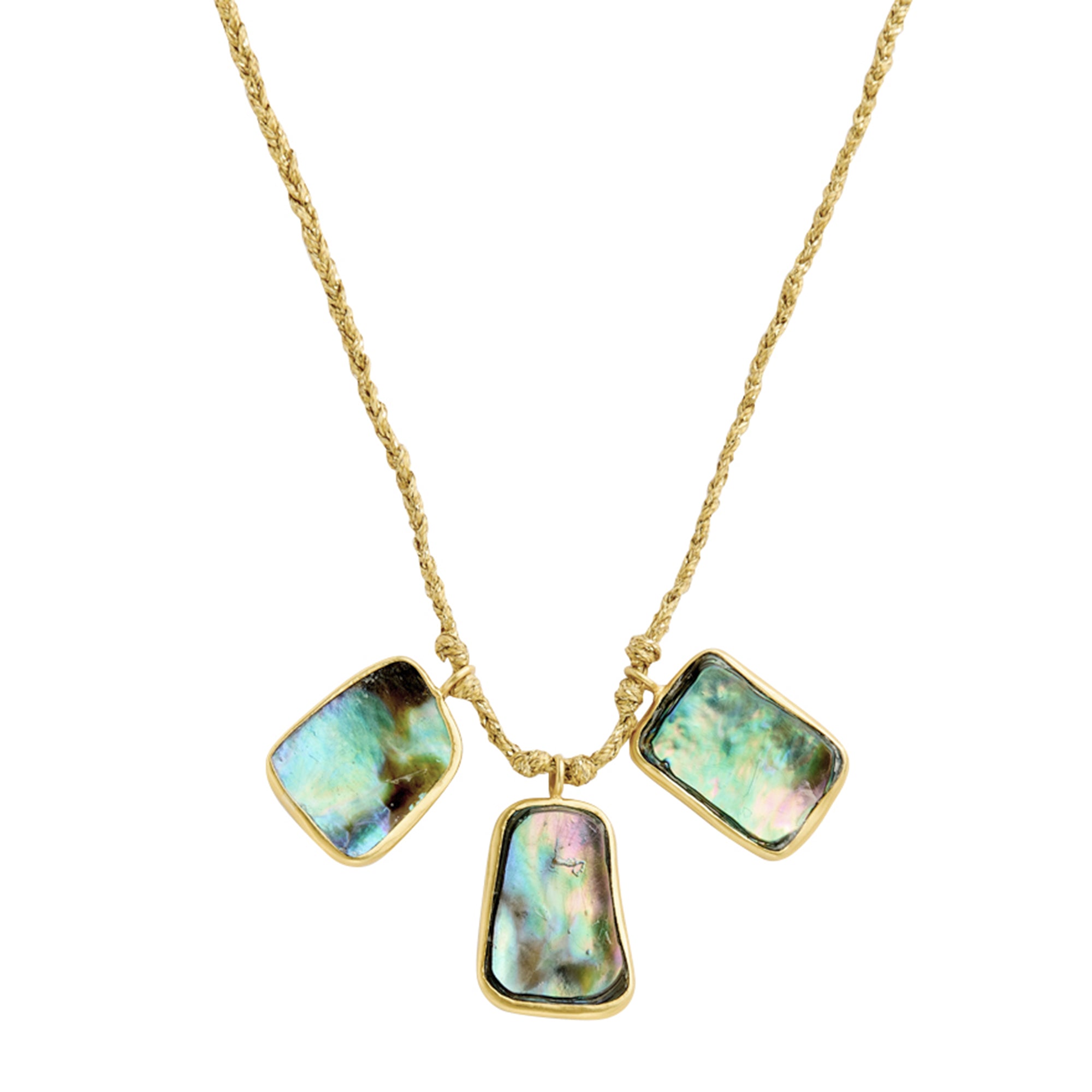 Pippa Small - Paua Shell Cluster Colette Beachcomber Necklace