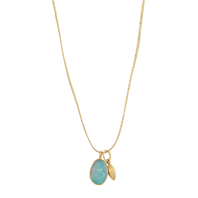 Pippa Small - Opal Alectrona Colette Set Pendant Necklace