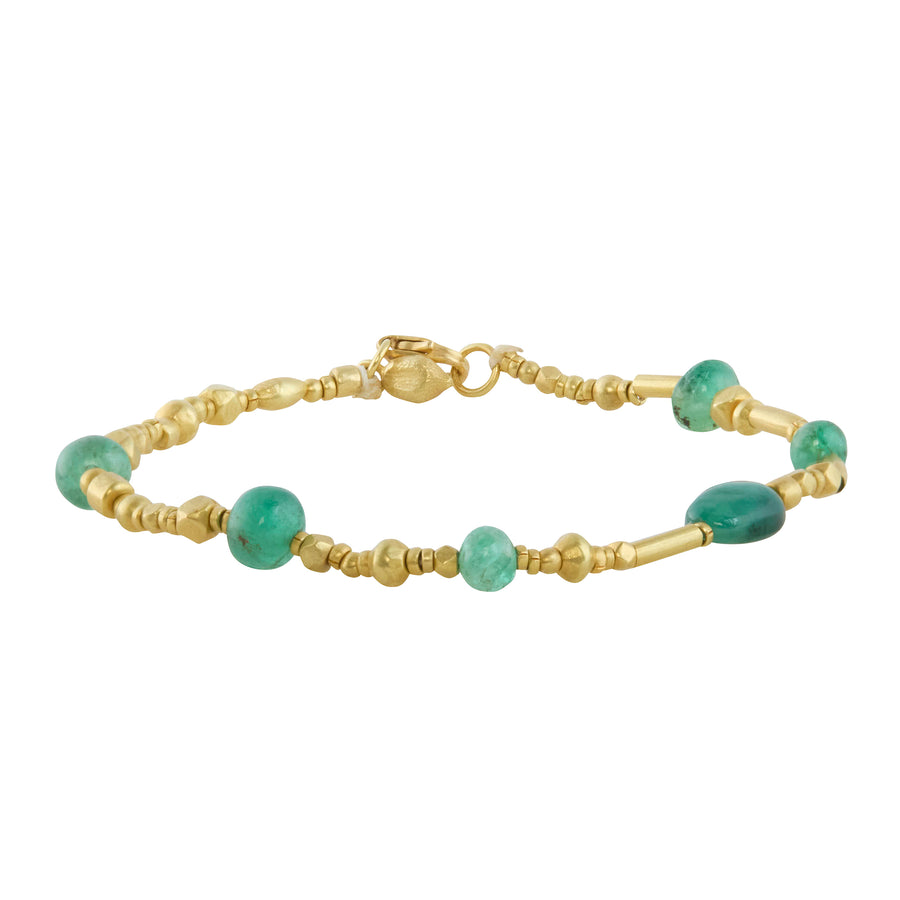 Emerald Zen Beaded Bracelet