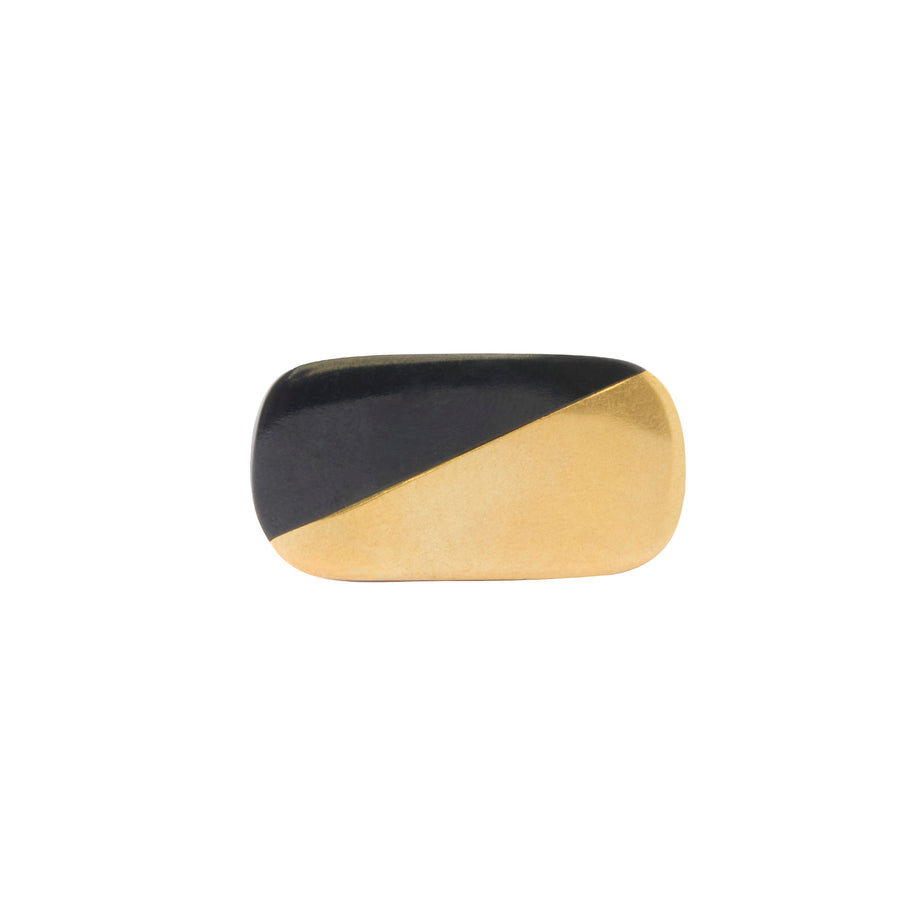 Wyoming Hemisphere Ring - Black Jade