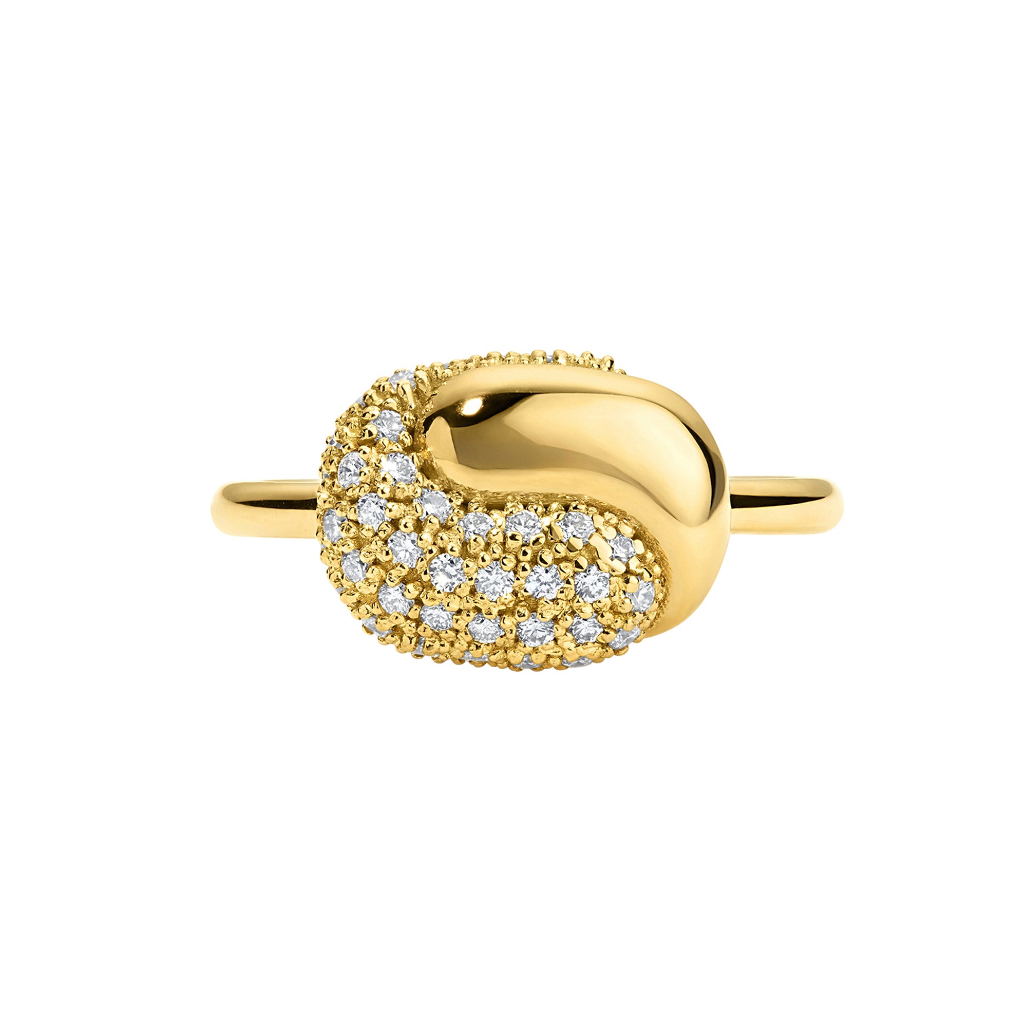 Bady Rng Pamela Zamore - Diamond Holos Baby Hug Ring – Broken English Jewelry