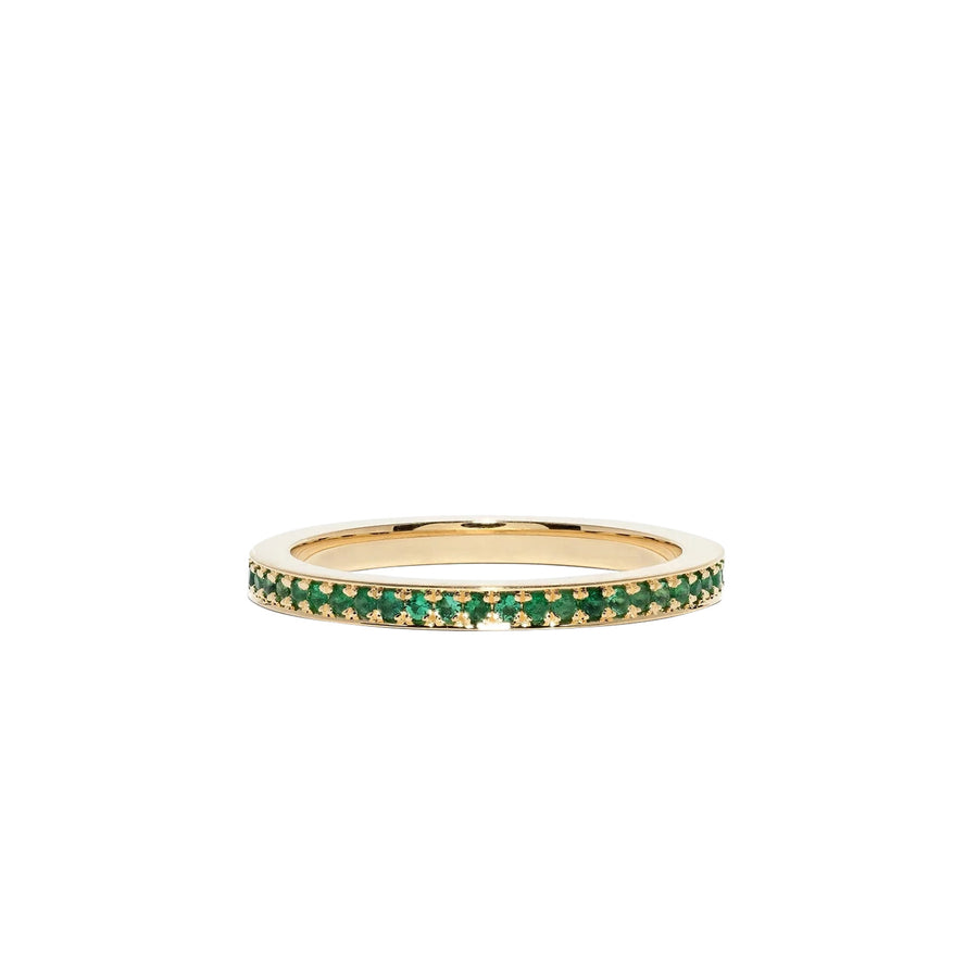 Azlee Eternity Band - Emerald - Rings - Broken English Jewelry