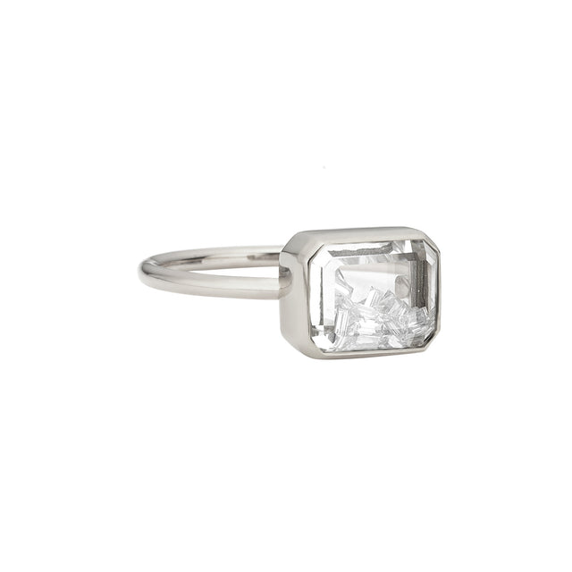 Diamond Kaleidoscope Shaker Esmeralda Ring