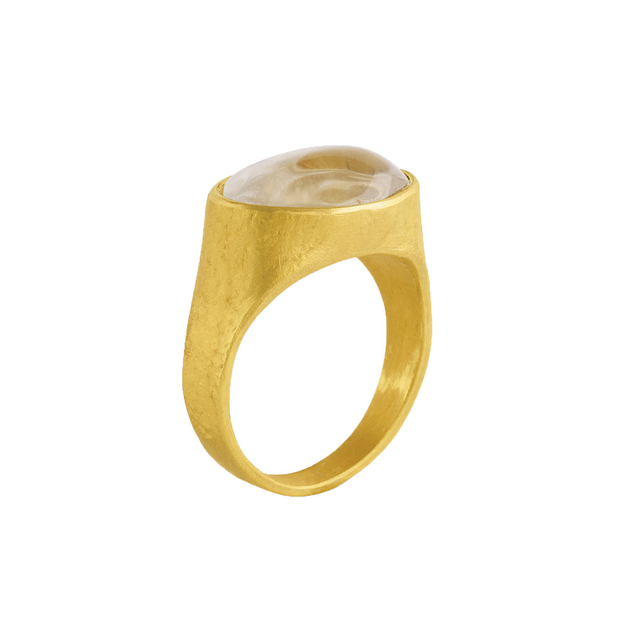 Rock Crystal Roman Signet Ring