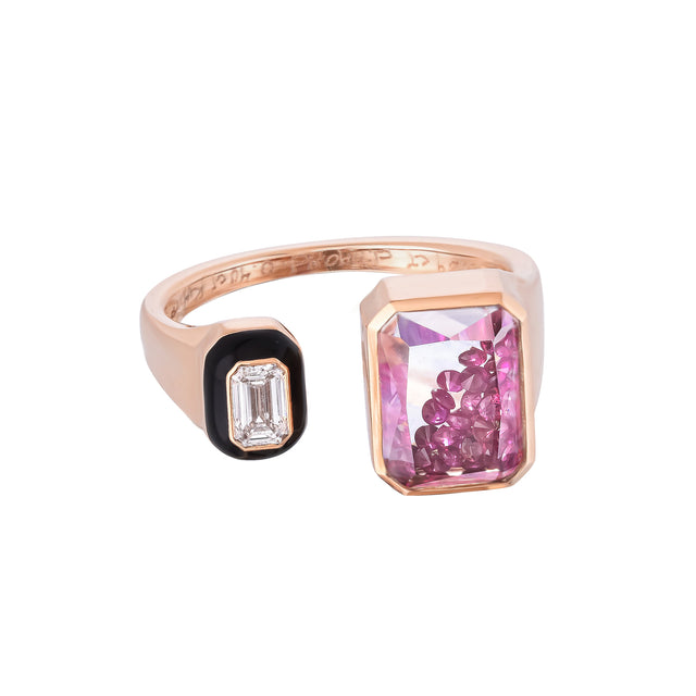 Moritz Glick Orbita Ring, front angled view