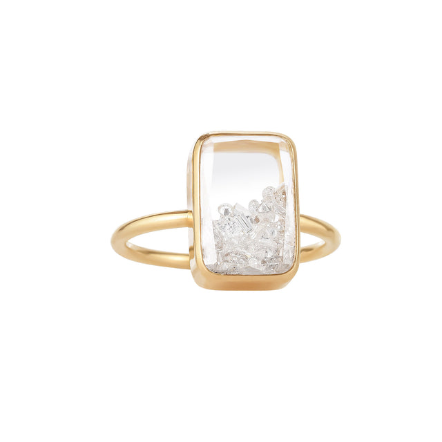 Diamond Petite Kaleidoscope Shaker Ten Fourteen Ring