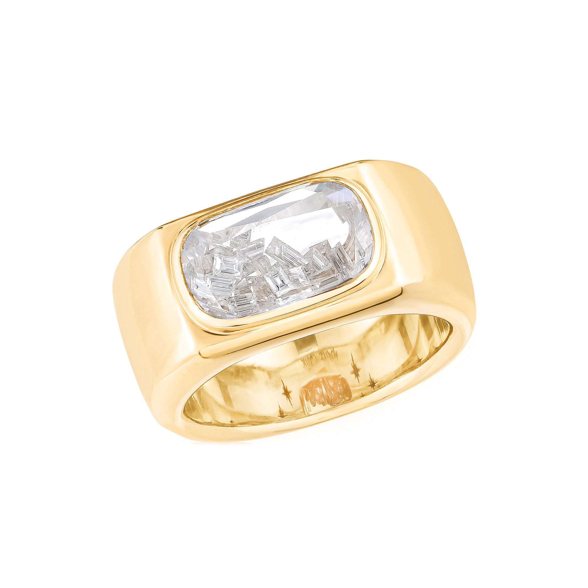 Sansao Cigar Band Kaleidoscope Shaker Ring