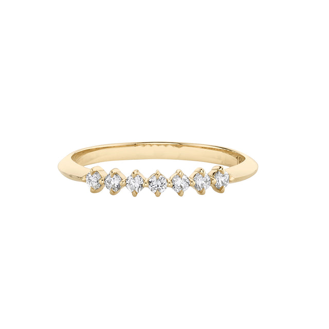 Lizzie Mandler 7 Stone Eclat Band - Rings - Broken English Jewelry