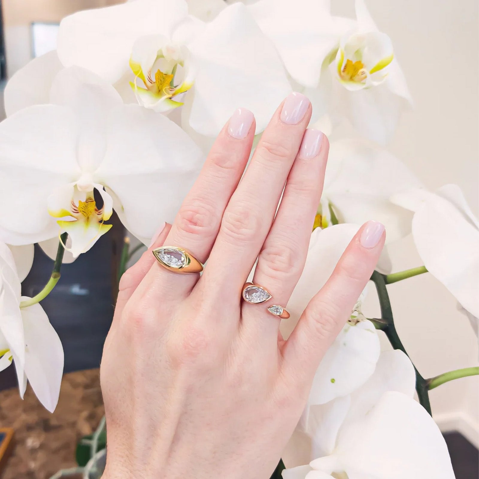 Moritz Glik Plural Open Ring - Yellow Gold - Rings - Broken English Jewelry model