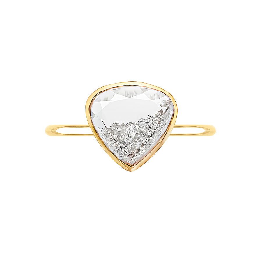 Moritz Glik Naipe Heartish Diamond Ring - Rings - Broken English Jewelry