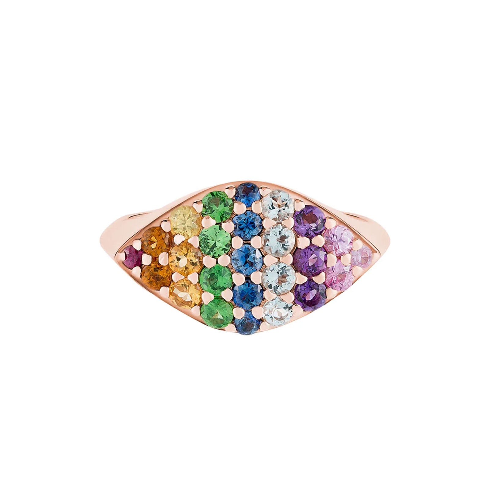 Carbon & Hyde Gemma Pinky Ring - Sapphire - Broken English Jewelry