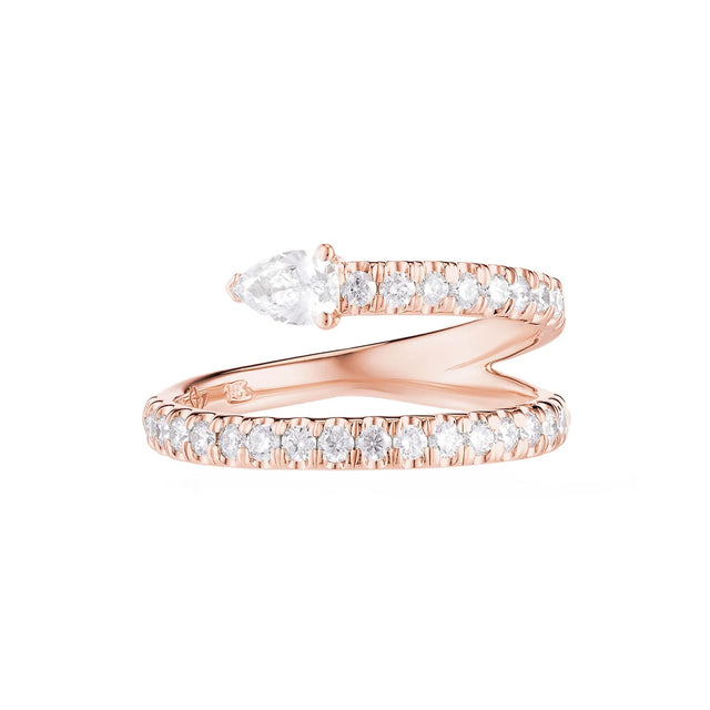 Carbon & Hyde Serpent Ring - Rose Gold - Rings - Broken English Jewelry