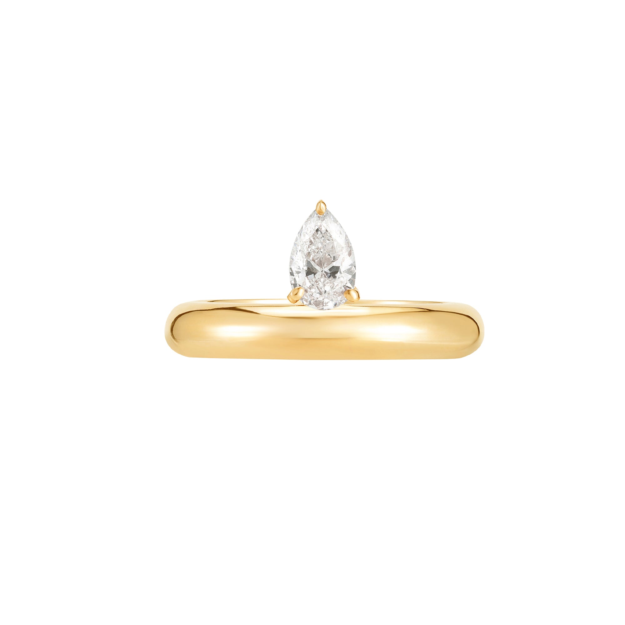 Floating Pear Ring