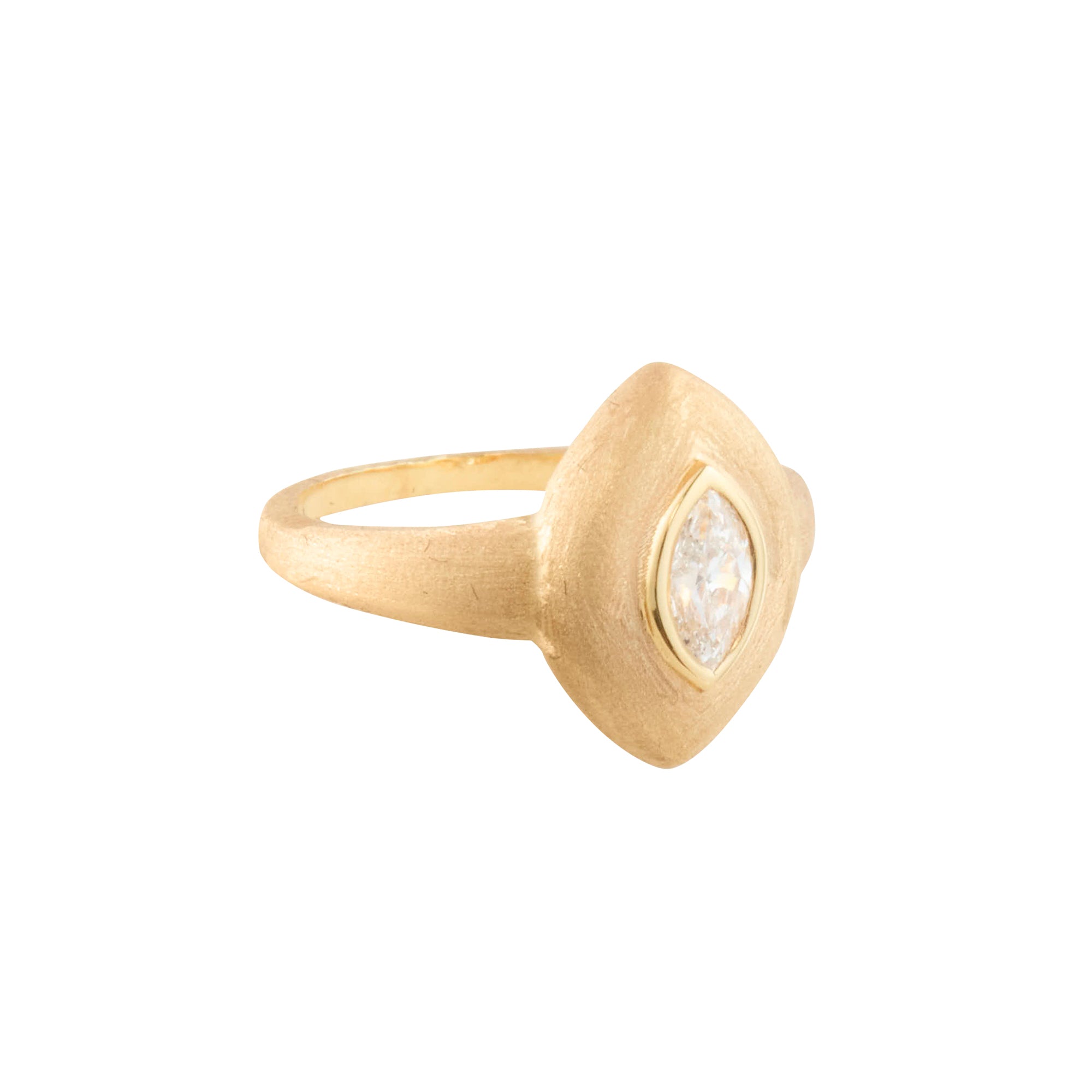 Diamond Marquise Pinky Ring