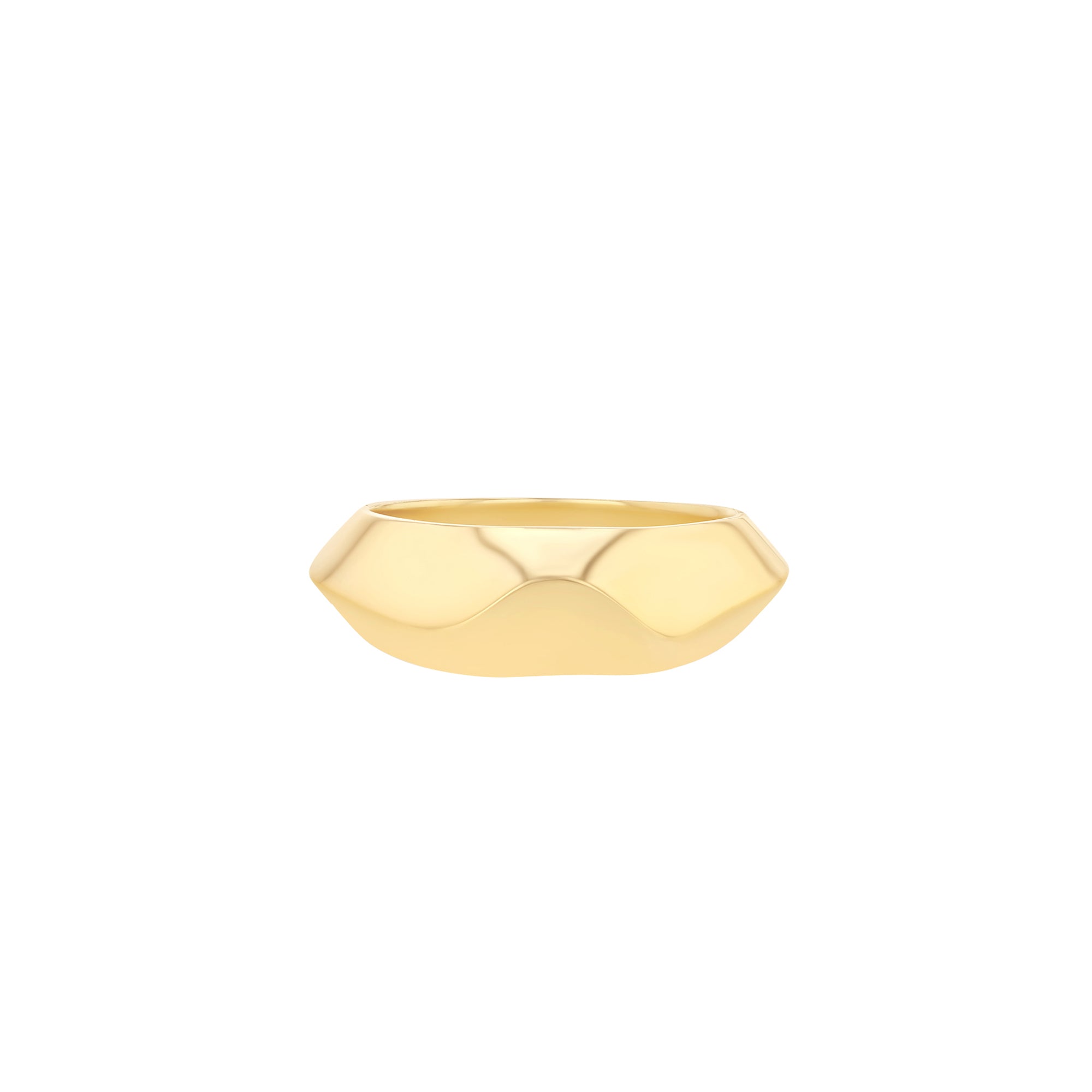 Liquid Gold Crescent Ring