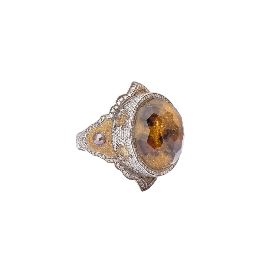 Sevan Bıçakçı Diamond Dust Sea Turtles Mosaic Ring - Rings - Broken English Jewelry