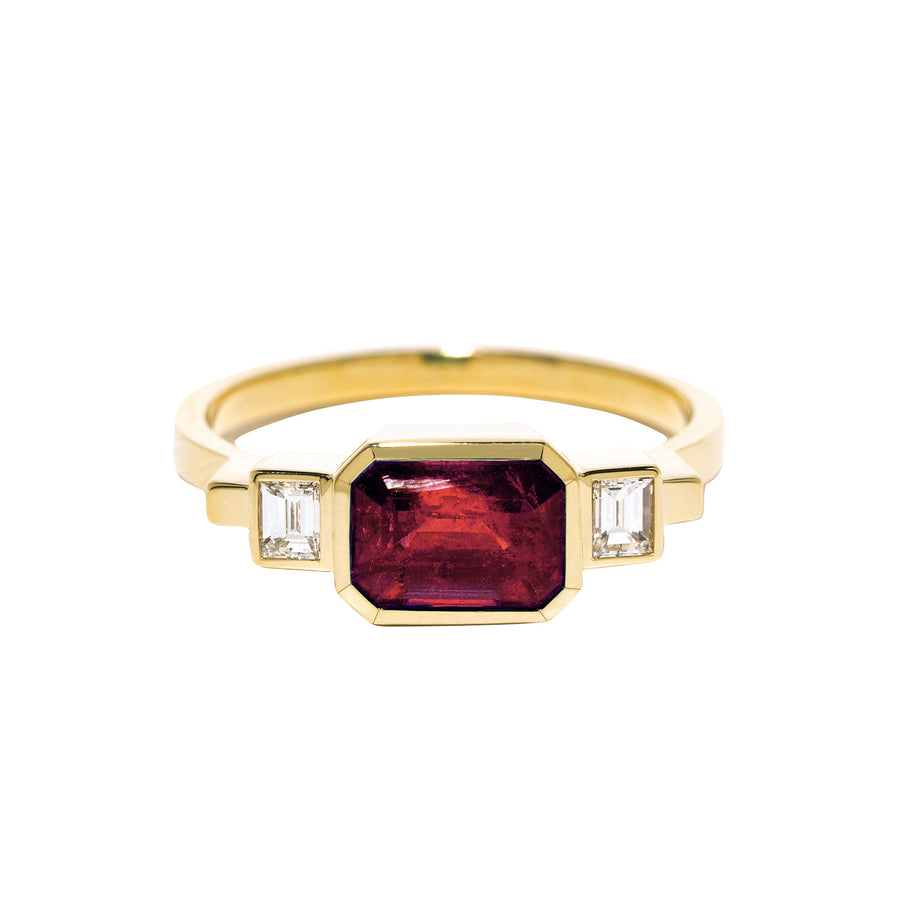 Azlee African Ruby Ring - Rings - Broken English Jewelry