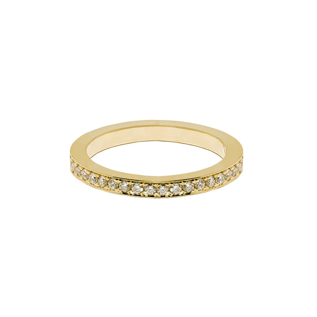 Azlee Pave Diamond Band - Rings - Broken English Jewelry