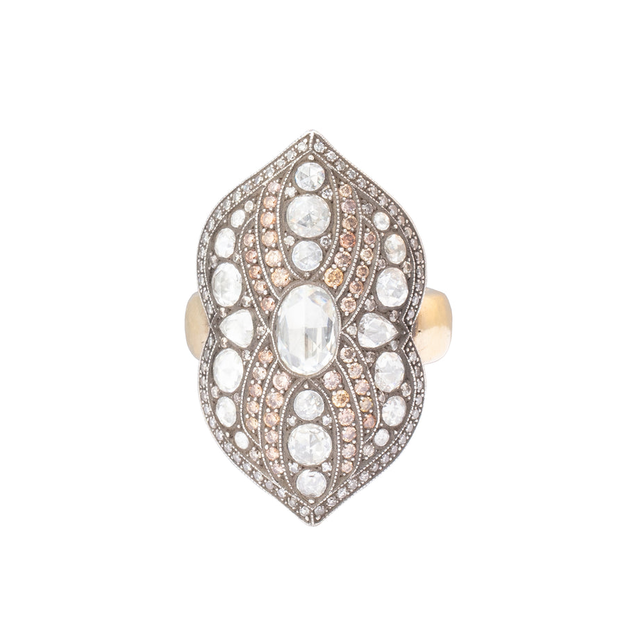 Sevan Bıçakçı Theodora Fancy Diamond Shield Ring - Rings - Broken English Jewelry