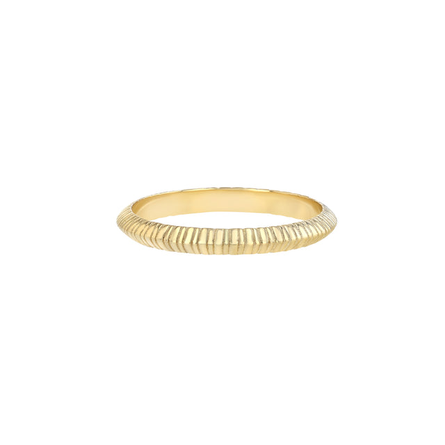 Petite Fluted Knife Edge Ring