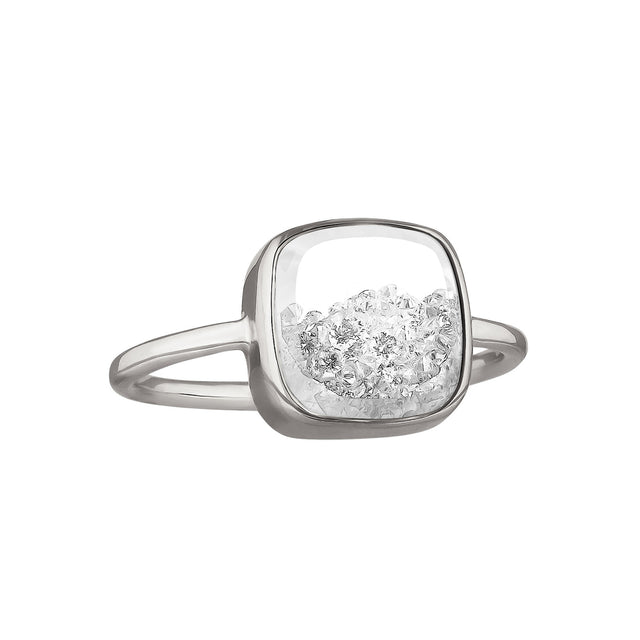 Moritz Glik Core Shaker Cushion Ring - Rings - Broken English Jewelry front angled view