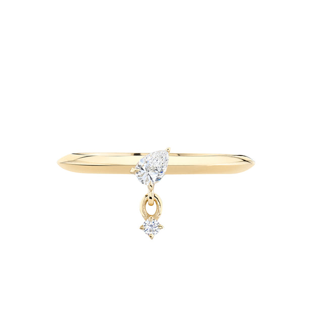 Lizzie Mandler Petite Double Drop Ring - Rings - Broken English Jewelry