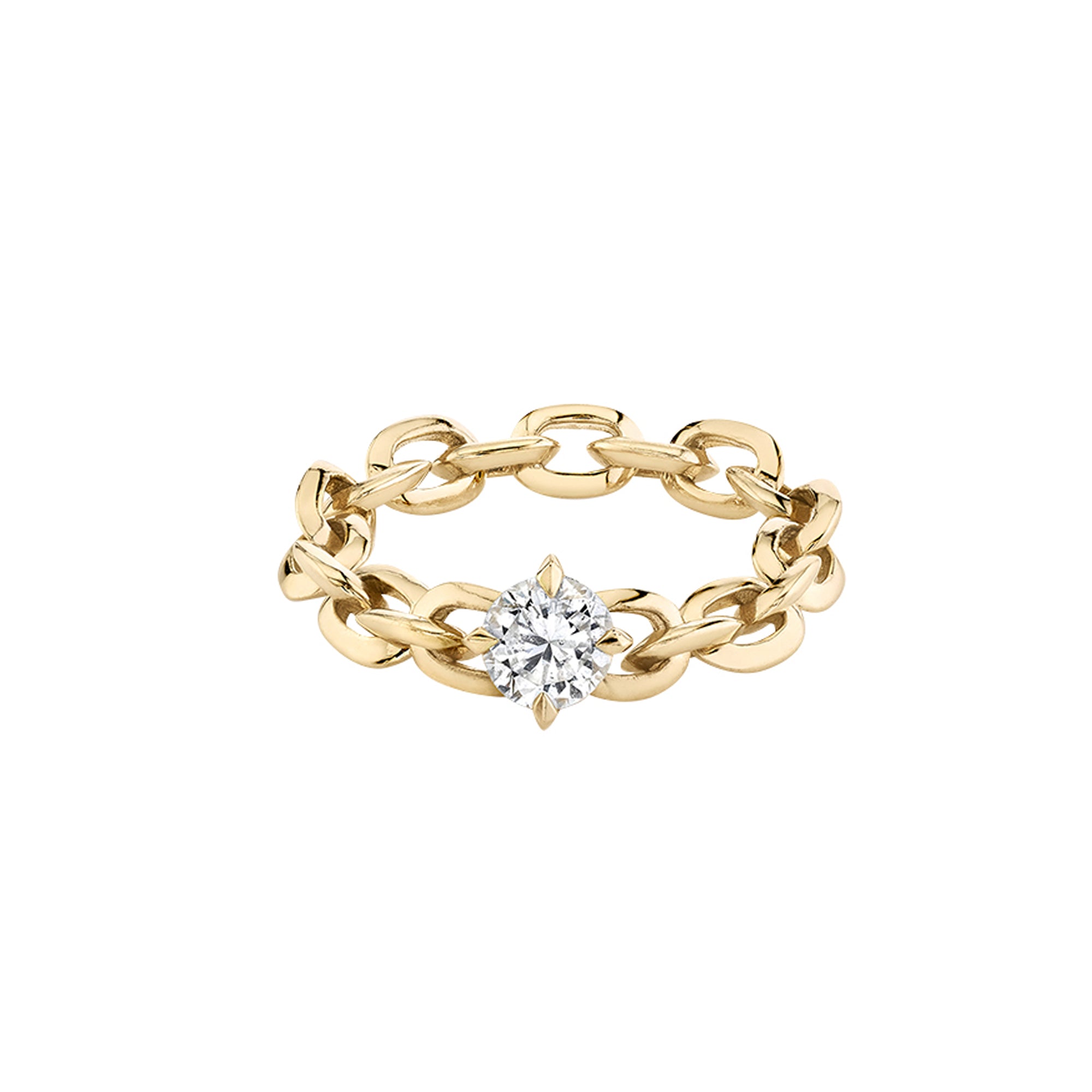 Lizzie Mandler - Diamond XS Knife Edge Link Ring