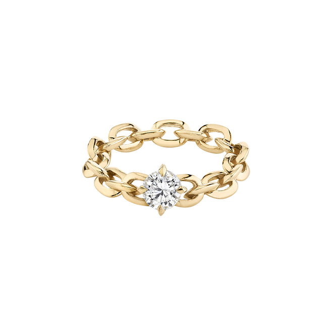 Lizzie Mandler - Diamond XS Knife Edge Link Ring