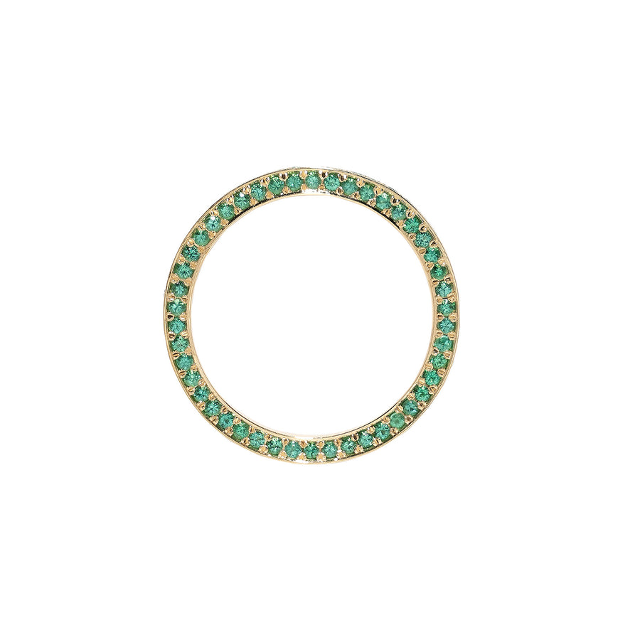 Azlee All Over Band Ring - Emerald - Rings - Broken English Jewelry