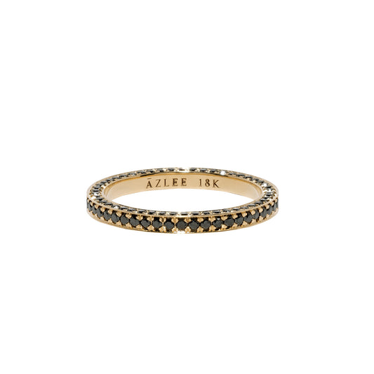 All Over Band Ring - Black Diamond - Main Img