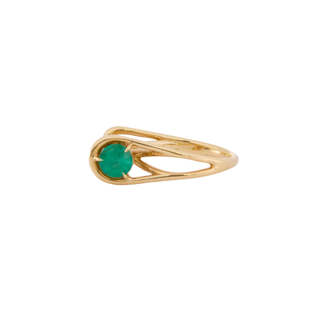 Emerald Knuckle Ring