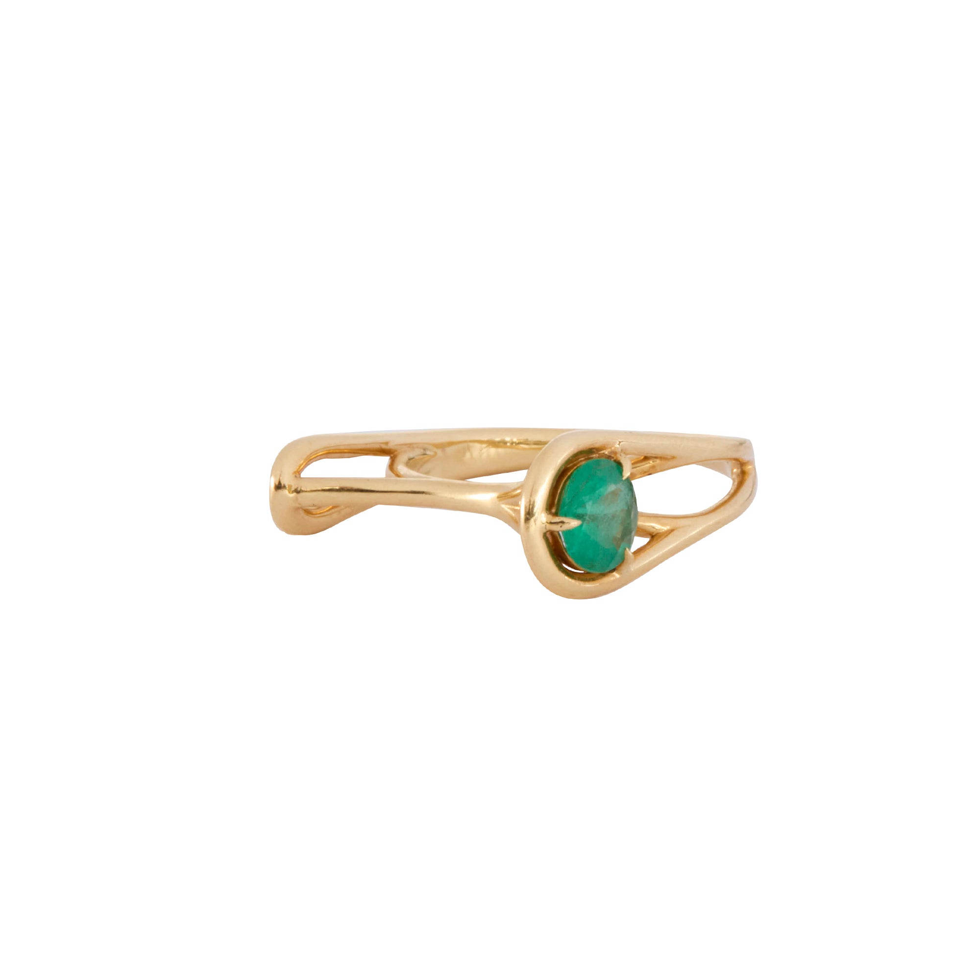 Emerald Knuckle Ring
