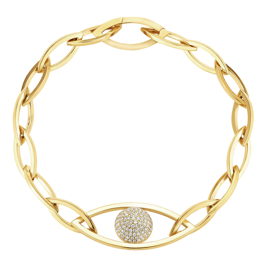 Link Bracelet - Pave Diamond